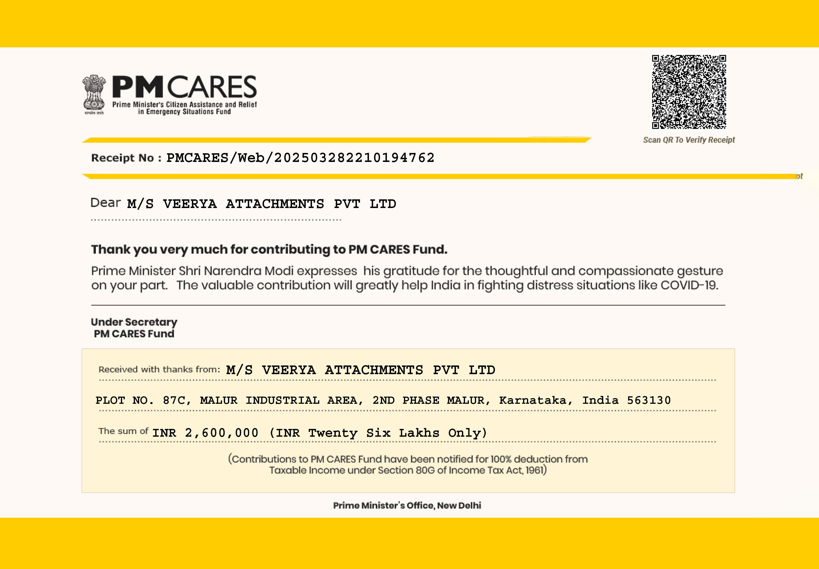 Veerya Attachments governance and ethics